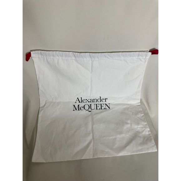 Alexander McQueen Gold Skull Black Leather Shopper Travel Tote Bag - Picture 11 of 13